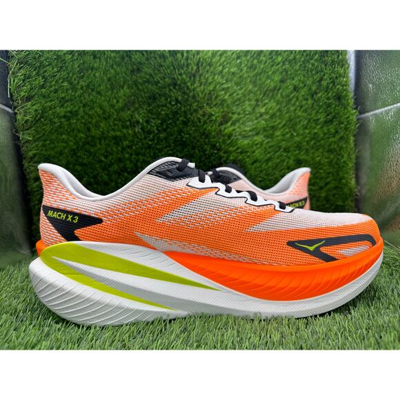 Hoka One One Mach X 3 1168720-WNG Athletic Sneaker Men\'s 13D White Knit Running main image 5